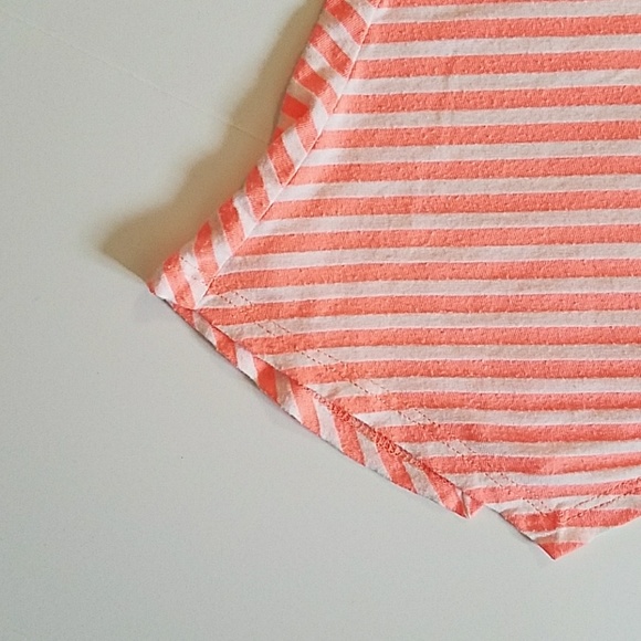 Xhilaration Orange & White Top - Picture 2 of 5